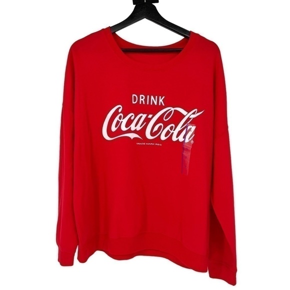 NWOT Coca Cola Coke Red Soft and Stretchy Sweater - Picture 1 of 3